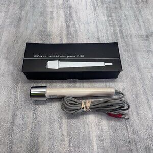 Vintage SONY CARDIOID MICROPHONE F-98 in CASE  Very Good Condition